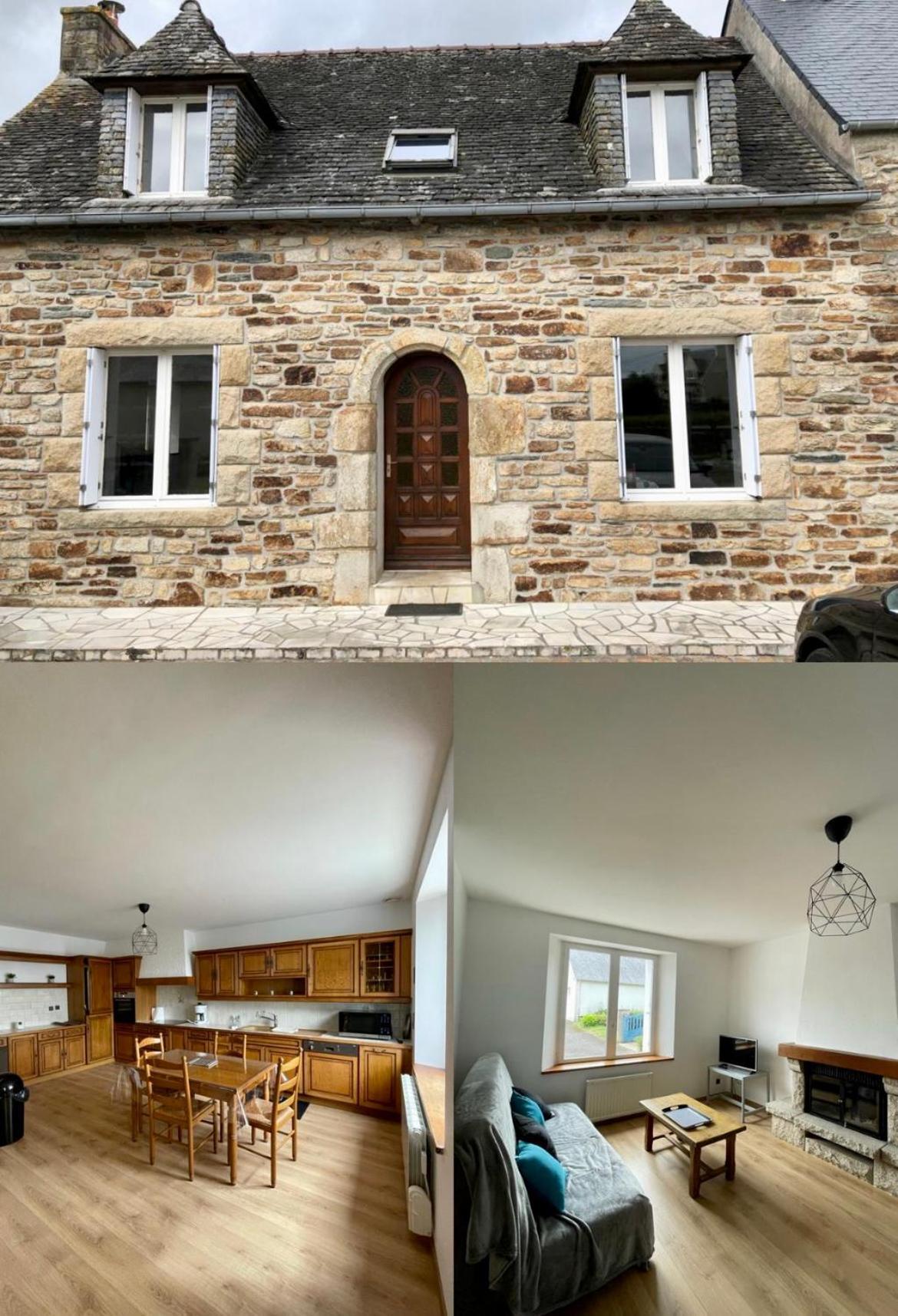 Charmante Maison En Pierre Morlaix Extérieur photo